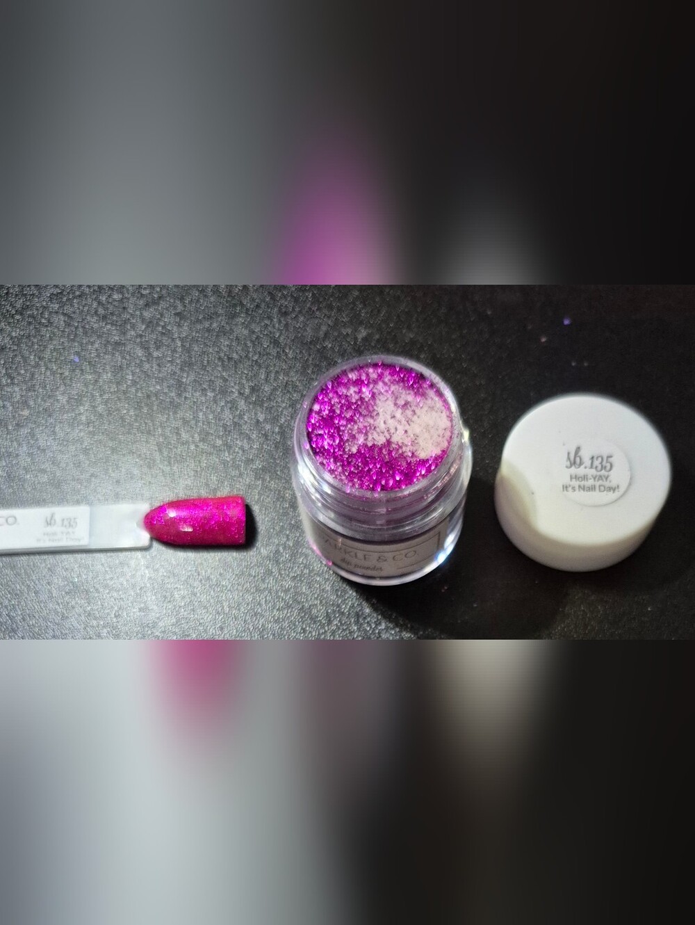 Sparkle & Co. Sb.135 "Holi-YAY, It's Nail Day!" Dip Powder, Mini Size